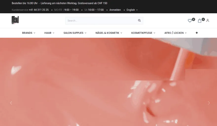 Screenshot madshop.ch